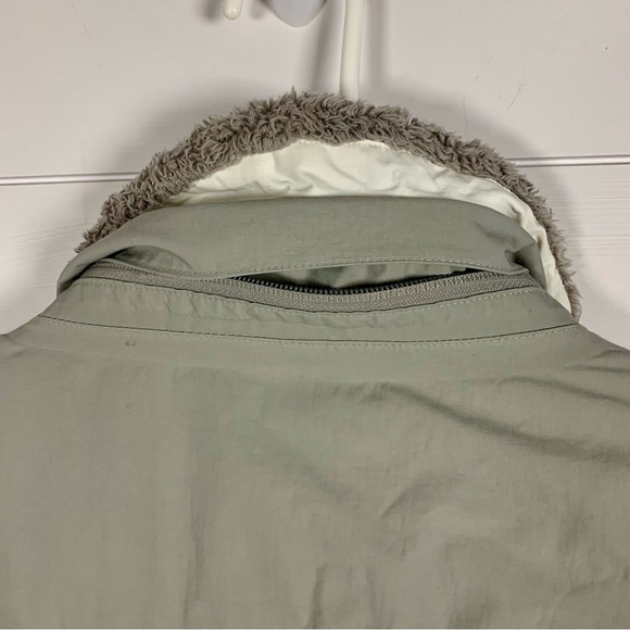 North Face Jacket Women XL Hyvent Full Zip Waterproof Ski Gray & White NO HOOD - Picture 10 of 16